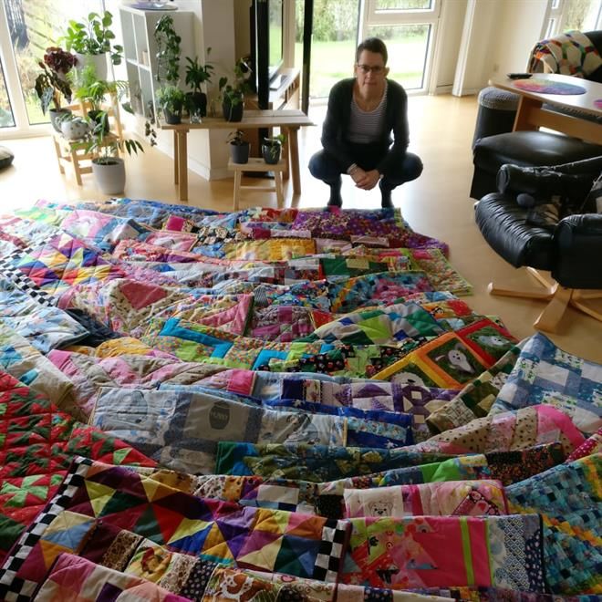 Charlottes mødrehjælps patchwork tæpper